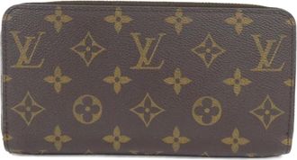 Louis Vuitton Brown Coated Canvas Long Wallet (Bi-Fold) (Pre-Owned)