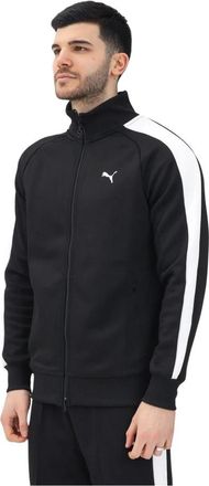 Puma Zwarte Zip Sweater T7 Always On - Heren - Vesten met rits - Zwart - XS - Katoen - Hoodies & sweatvesten