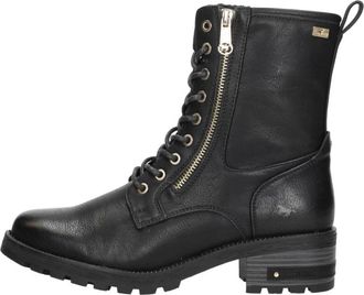 Mustang Veterschoenen Hoog - Dames - Veterlaarzen - Zwart - 42 EU - Schoenen