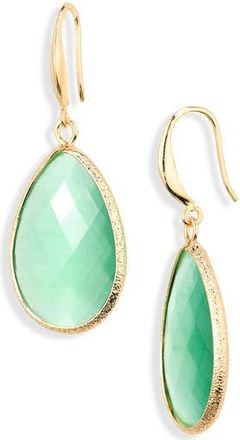 Cara Crystal Drop Earrings in Green at Nordstrom Rack