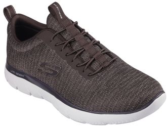 Skechers Slip-On Sneaker »SUMMITS-«, Slipper, Freizeitschuh, Halbschuh mit Elastic Schnürsenkel