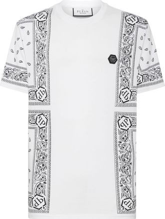 Philipp Plein T-Shirt Ronde Hals Paisley