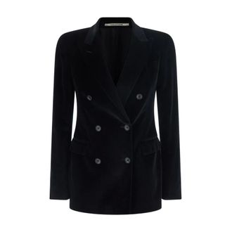 Tagliatore Paris Velvet Jacket - - Jackets - Donna - Nero - S