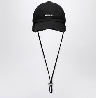 Jacquemus Hat The Cap Artichoke black in cotton