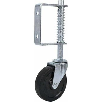 OEM Rueda Para Puerta Batiente, Rueda Para Puerta, Soporte De Rueda Para Puerta De 4, Capacidad De Carga De 220 Lb, Rueda De Puerta Con Resorte De Goma Pa