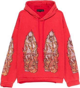 Who Decides War by Ev Bravado Felpa con coulisse e cappuccio - Rosso