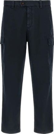 Brunello Cucinelli Broeken - Heren - Straight fit broeken - Blauw - M - Broeken