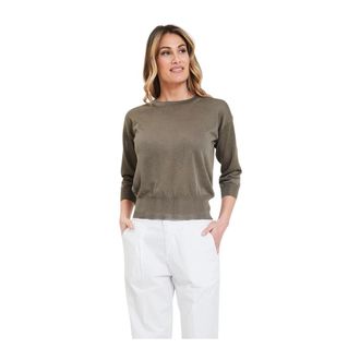 Alpha Studio Dames, Truien, Groen, Maat: XS