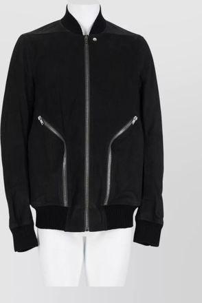 Rick Owens lamb leather bomber jacket