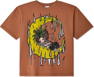 Sky High Farm Hombre, Camisetas, Marrón, Talla: M