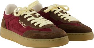 Axel Arigato Womens Dice T-Toe Sneaker Burgundy Calfskin