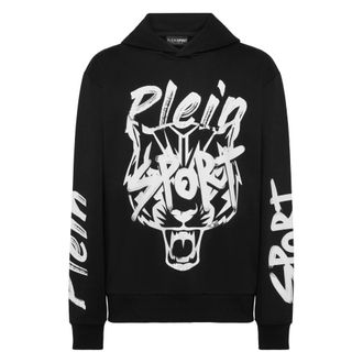 Plein Sport Hoodies & sweatvesten, Heren, Zwart, 3Xl, Katoen, Hoodie Sweatshirt