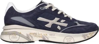 Premiata Navy Blue Moerun Sneakers with Innovative Cushioning Technology