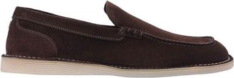 Dolce & Gabbana Brown Calfskin Slip-On Mens Loafers