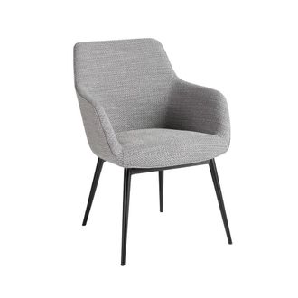 Angel Cerd&aacute; Grey Fabric Dining Chair