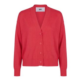 SOLOTRE Cardigans, female, Red, Size: M Cardigan Over