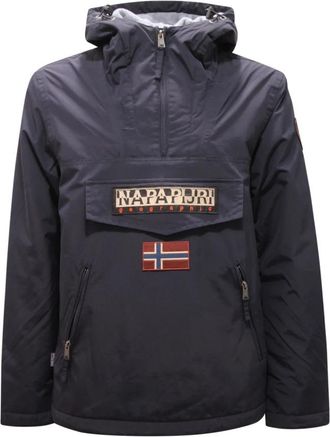 Napapijri Rainforest Pocket Jack Blauw Marine Model - Heren - Winterjassen - Blauw - S - Jassen