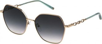 Escada Womens SESD94-5608FE SESD94 56 5608FE Sunglasses - Gold - One Size