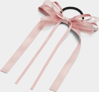 Simons Womens Organza and ribbon bow elastic