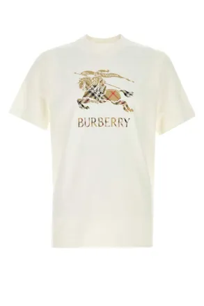 Burberry White Cotton T Shirt