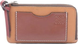 Loewe 00s leren portemonnee met rits - Bruin