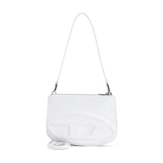 Diesel 1DR Twin - Dames - Schoudertassen - Wit - ONE Size - Leer - Tassen