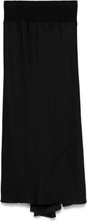 Rick Owens Zwarte Casual Line Bias Rok - Dames - Midirokken - Zwart - M - Rokken