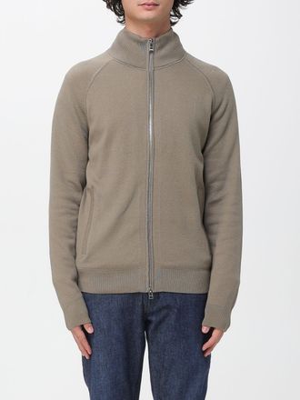 HUGO BOSS Cardigan con zip Boss in cotone e lana vergine