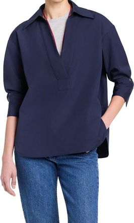 TWP Polo Shirt in Midnight at Nordstrom, Size Xx-Small