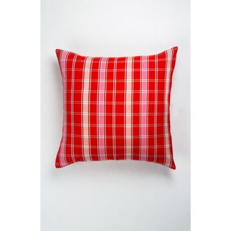 Archive New York Handwoven Holly Cotton Throw Pillow in Red at Nordstrom, Size 20X20