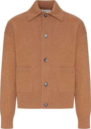 Ami WOOL CARDIGAN WITH SHIRT COLLAR - Ami Paris - Man