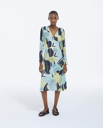 The Kooples Long light printed dress with floral motif - WOMEN - The Kooples