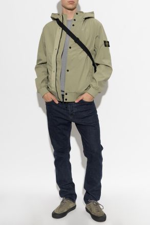 Stone Island Hooded Jacket, Mens, Green