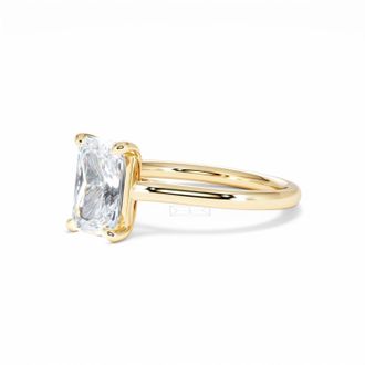 The Diamond Store Amora Radiant 2.00ct Lab Diamond Engagement Ring F/VS1 Set in 18K Gold