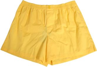 Dolce & Gabbana Swimwear Shorts - Heren - Strandmode - Geel - S - Katoen - Badmode