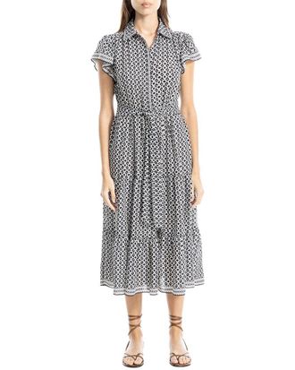 Max Studio Collar Midi Dress