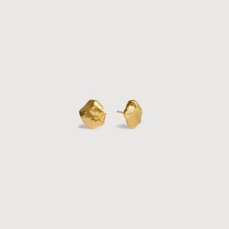 Monica Vinader Gold Fragments Small Stud Earrings