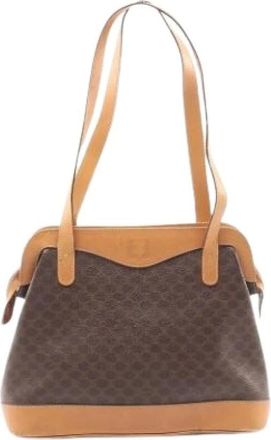 Celine Pre-owned Shoulder Bags, female, Brown, Size: ONE SIZE Pre-owned Canvas Shoulder Bag