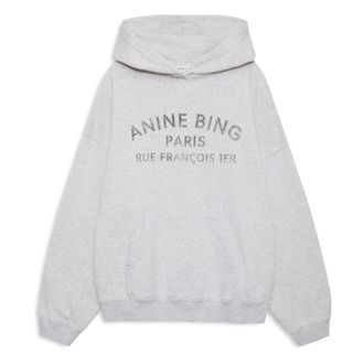 Anine Bing Harvey Sweatshirt - female - Anine Bing - Hoodies - Gray - XS - Sweatshirts & Hoodies