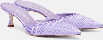 Manolo Blahnik Mules Carolyne 50 in raso