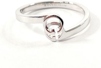 Gucci Silver White Gold (18K) Band Ring (Pre-Owned)