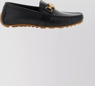 Moschino leather penny loafers