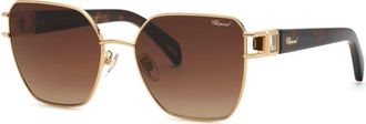 Chopard Brown Gradient Cat Eye Ladies Sunglasses SCHM22S 300Y 57