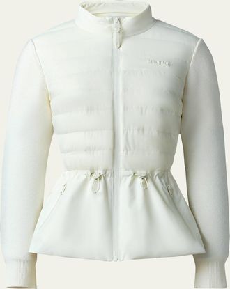 Mackage Laika Hybrid Down Peplum-Hem Jacket
