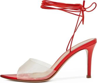 Gianvito Rossi Sandali in pelle 115mm - Rosso