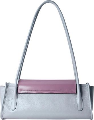 Marni Borsa a spalla Trunkette in pelle - - Bags - Donna - Grigio - ONE SIZE
