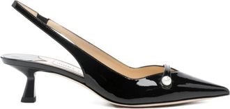 Jimmy Choo London Amita Pumps van lakleer - Dames - Pumps - Zwart - 36 EU - Leer - Schoenen
