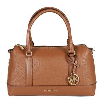 Michael Kors Handbags, female, Brown, Size: ONE SIZE Hammered Leather Handbag