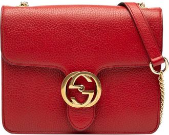 Gucci Red Others Interlocking G Chain Crossbody (Authentic Pre-Loved)