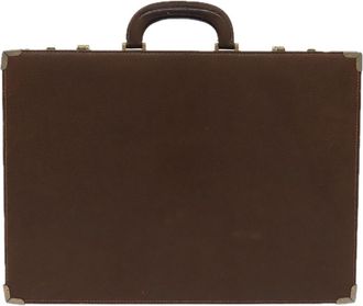 Gucci Brown Leather Travel Bag (Pre-Owned)